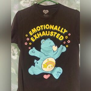 Care Bears “Emotionally Exhausted” Graphic Tee | Black | Women’s Small